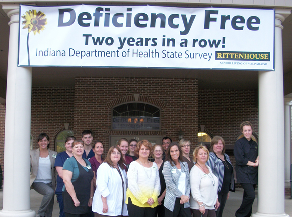 Rittenhouse Senior Living of Valparaiso Earned Second Deficiency Free Survey