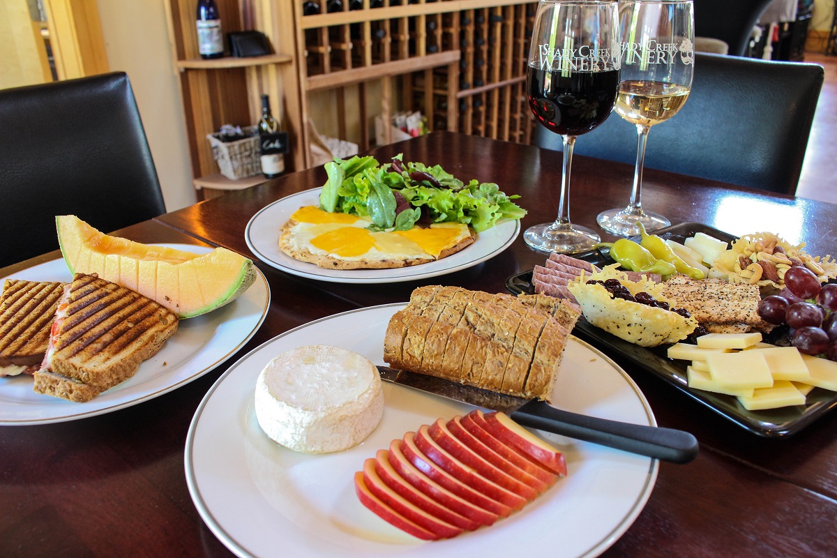 Enjoy Lunch at Your Leisure at Shady Creek Winery
