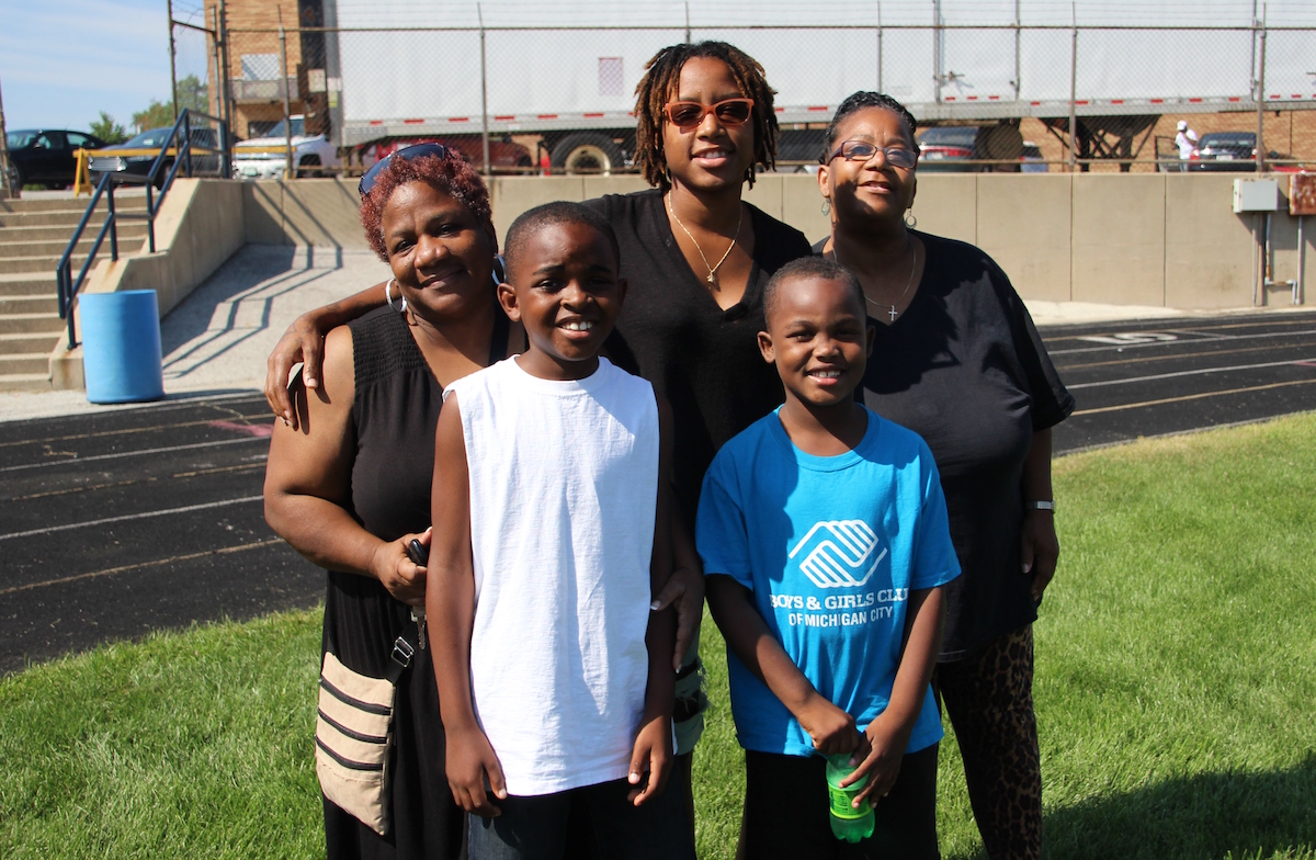 The Michigan City Police Department and the Elston Branch YMCA Came Together For a Cookout