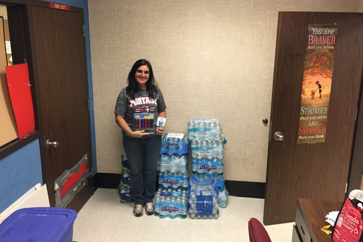 #1StudentNWI: Portage Sends Relief to Puerto Rico