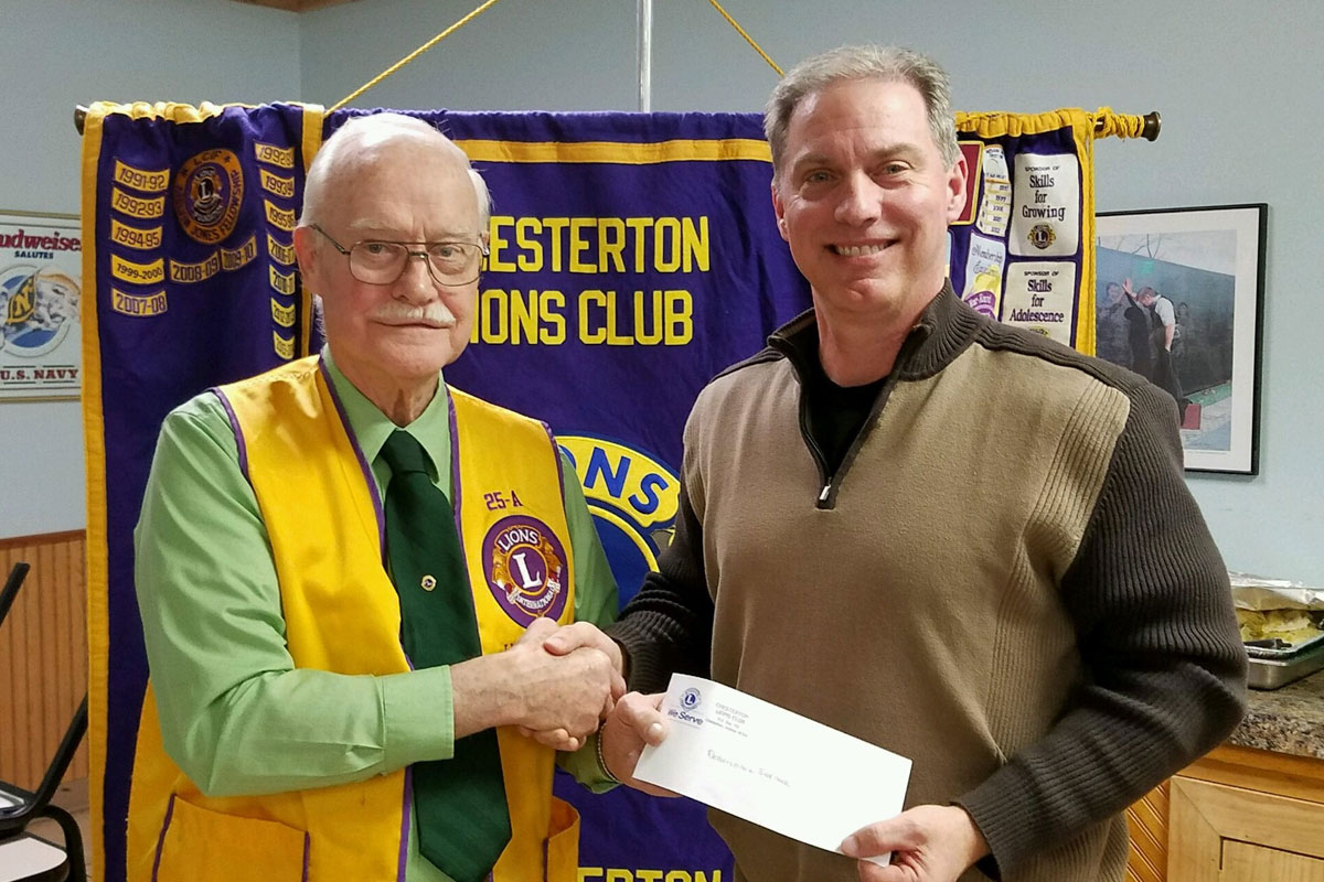 Chesterton Lions Club Donates to Support Rebuilding Together – Duneland’s 20th Anniversary Work Day