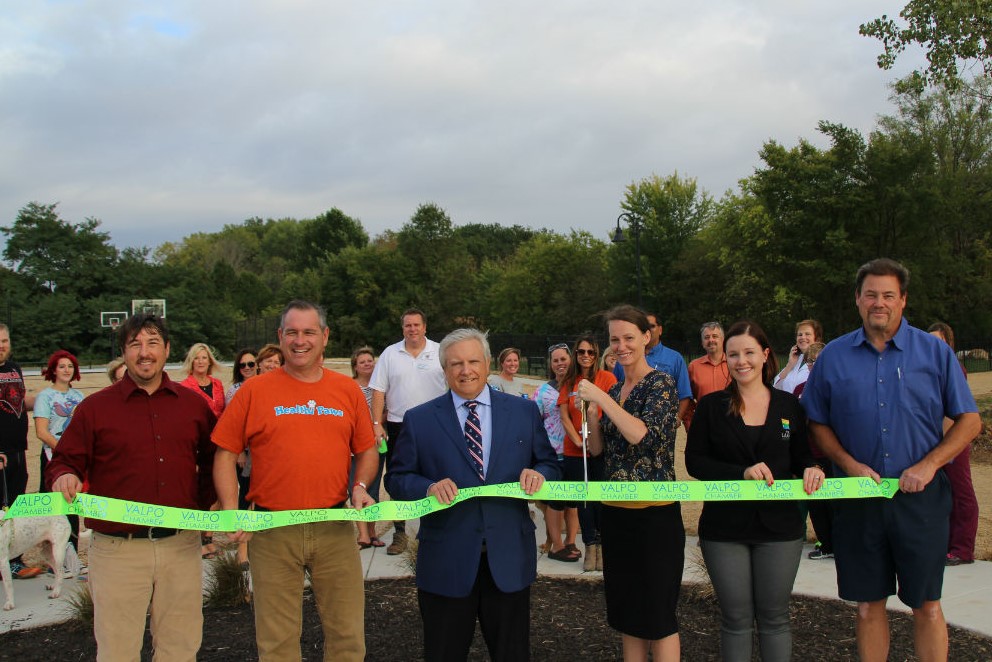 Lakes of Valparaiso Community Celebrates Trail Park Ribbon Cutting