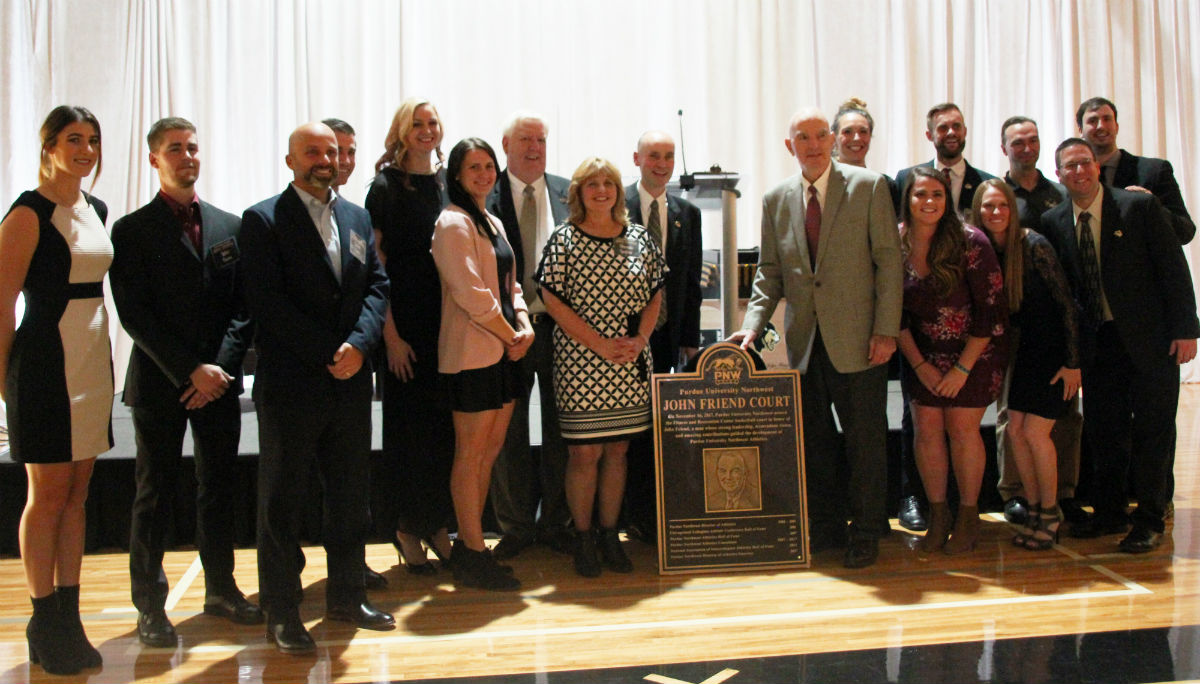 Purdue University Northwest Honors John Friend with Basketball Court Namesake, Evening of Celebration