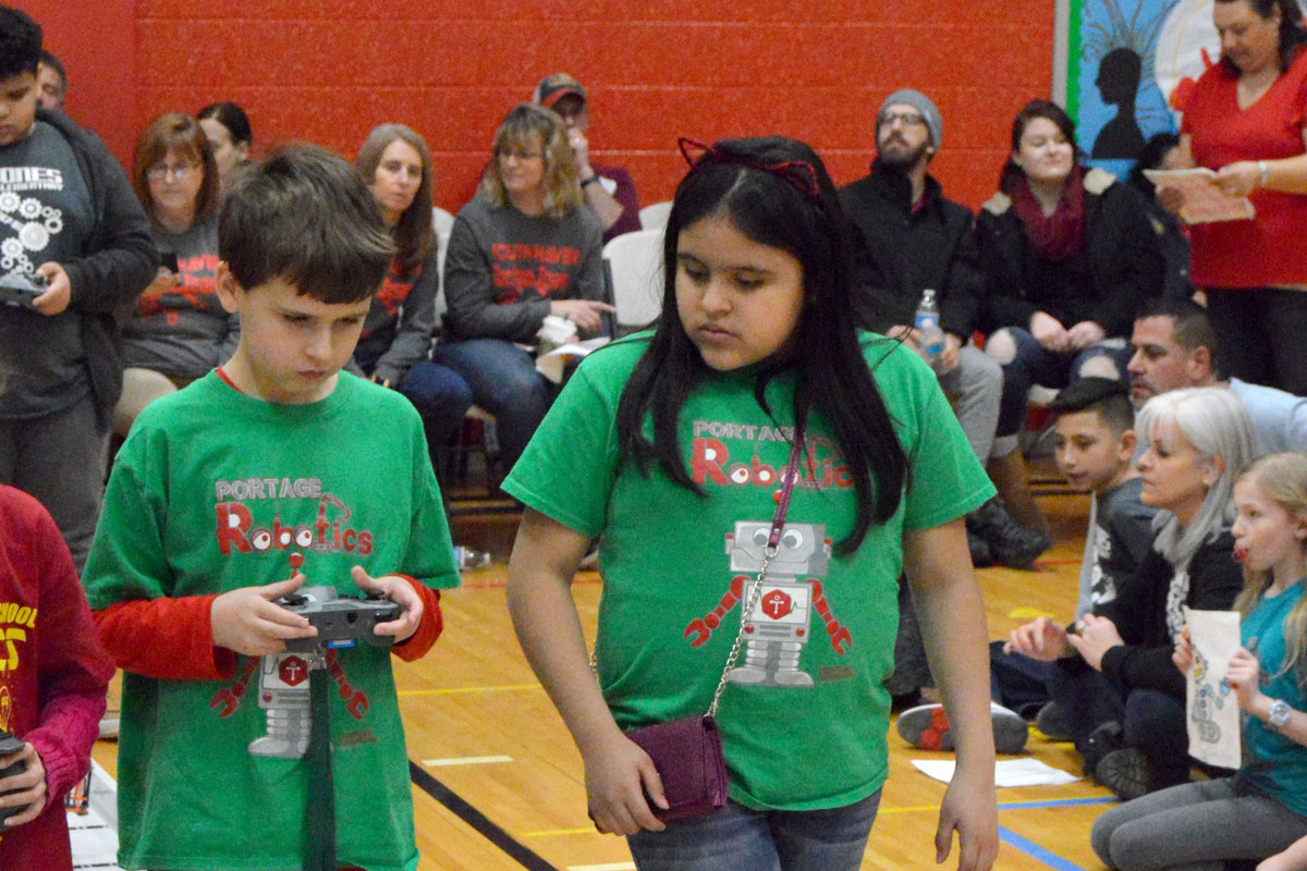 Portage Elementary Robotics Team Earns Tournament Awards, Trip to State