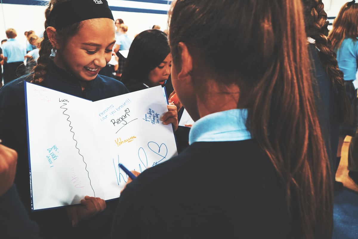 St. Mary School’s Annual Yearbook Signing Party Fun