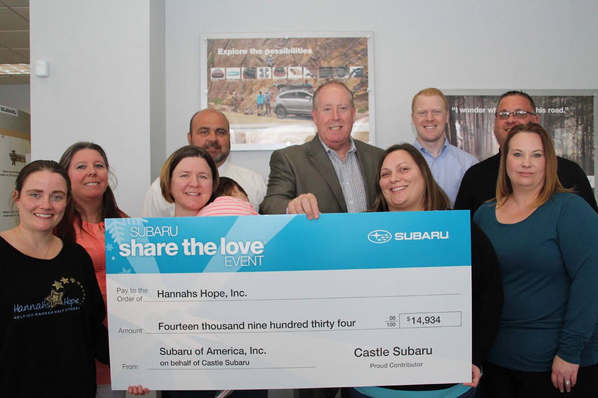 Hannah’s Hope Gets Closer to All-Inclusive Playground By Sharing the Love with Castle Subaru