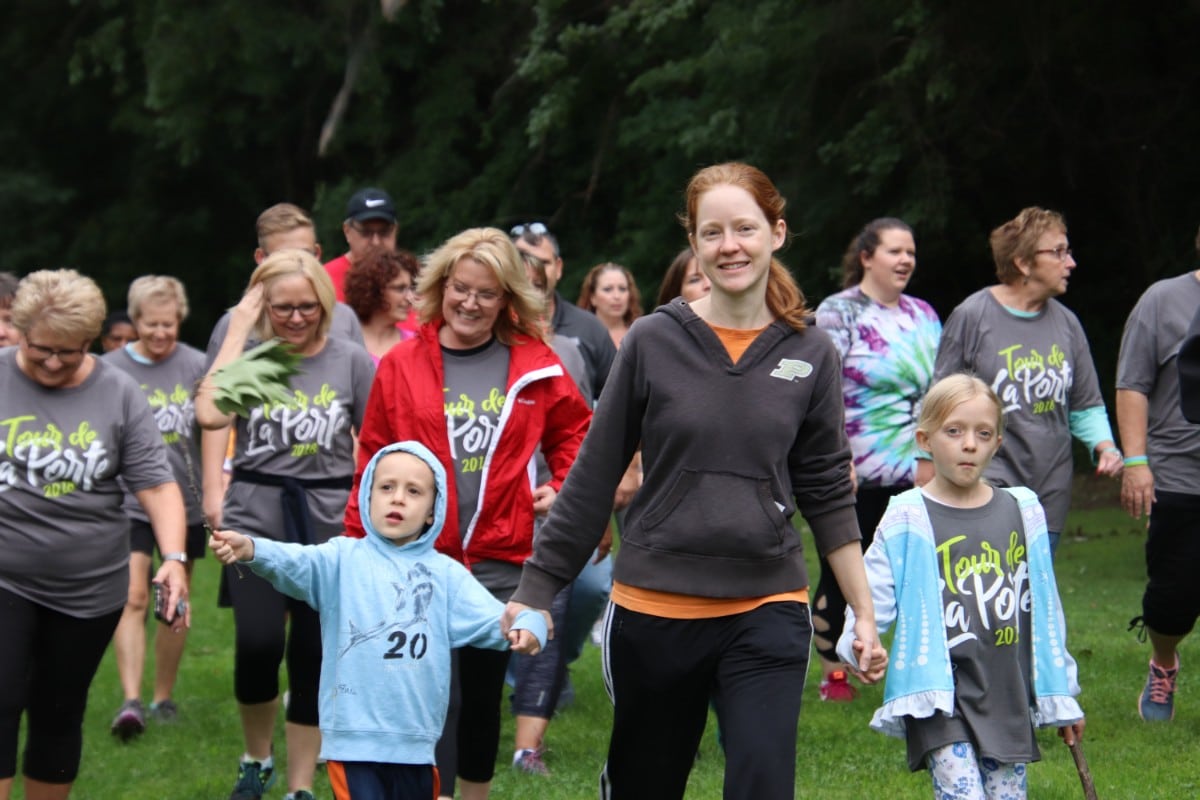 Healthcare Foundation of La Porte, Rotary Club, and La Porte Community Race, Walk, and Ride for Cancer Patients at 17th Annual Tour de La Porte